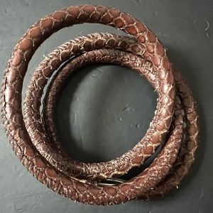 Brighton Woodstock bracelet brown textured